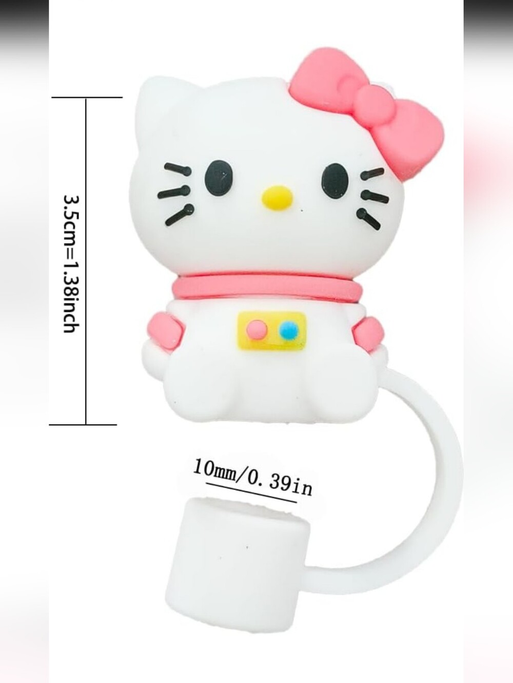 Hello Kitty Stanley Cup Straw Topper Cap